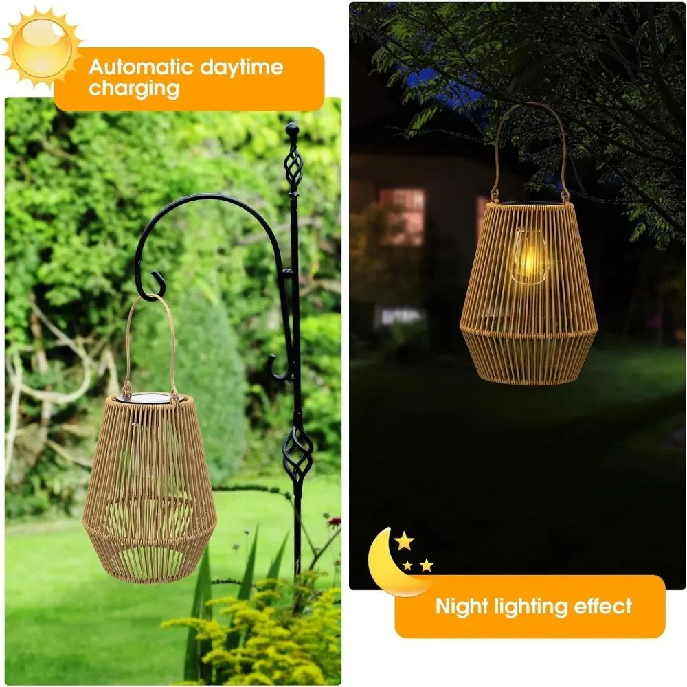 Outdoor waterproof hanging solar light