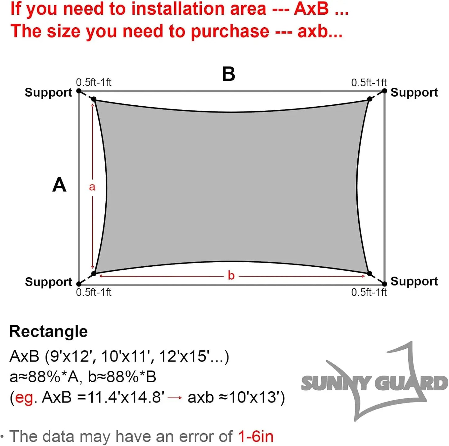 Outdoor Rectangle UV Sun Shade